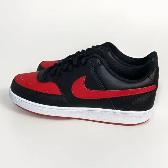 Nike Court Vision LO NN Men’s 10.5 Basketball Sneaker Black University Red White